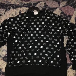 Reverse Weave Crew, All Over Champion Logo